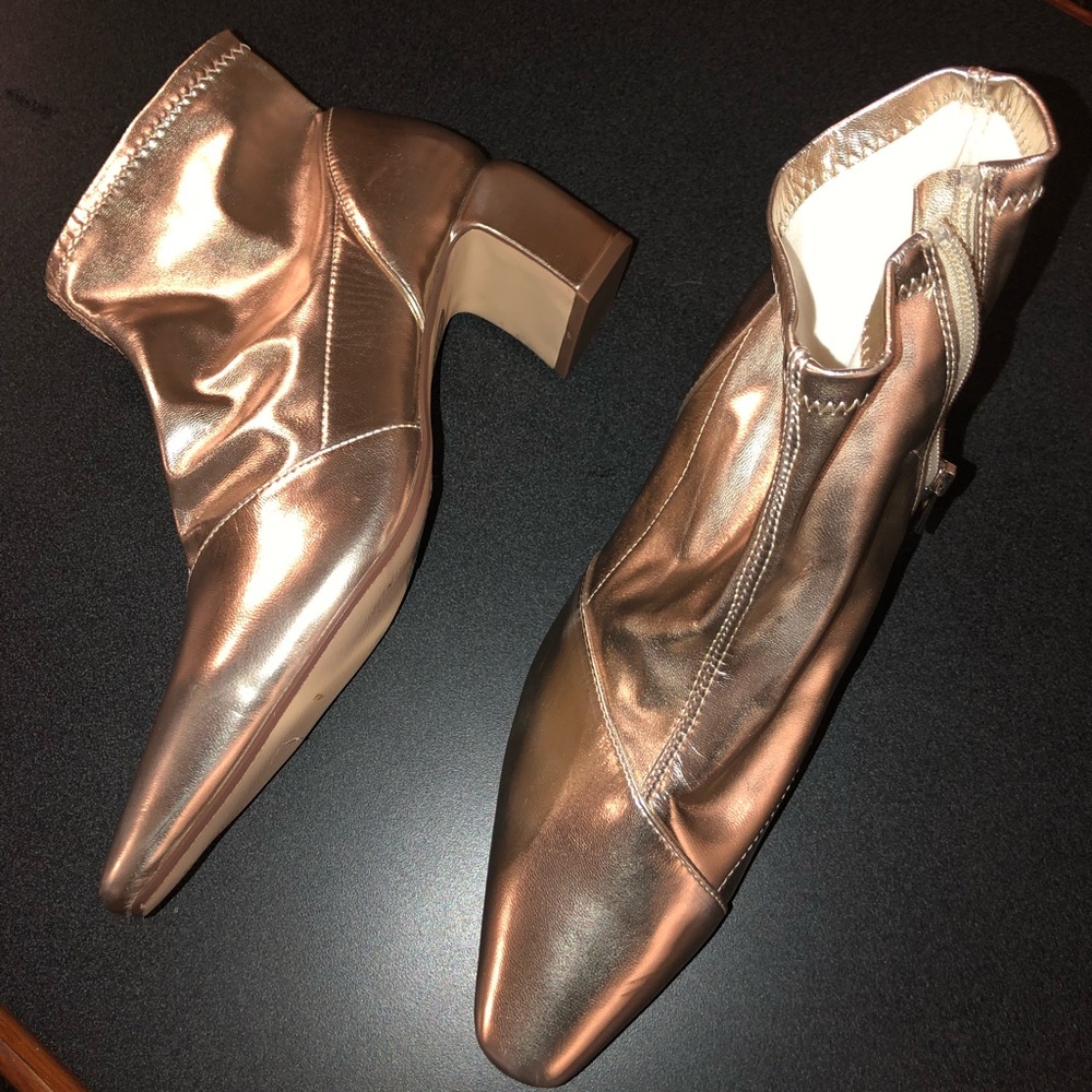 Gold boot heels